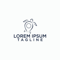 turtle logo design vector, animal logo concept, holidays and travel logos