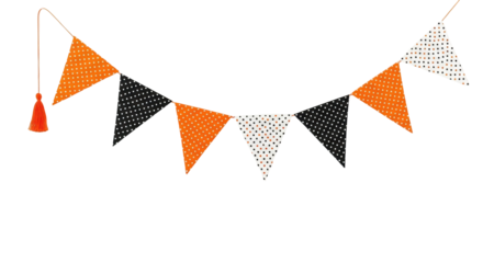 Festive Banner: A string of colorful pennant flags dances in the breeze, perfect for adding a touch of cheer to any occasion. The vibrant design sparks joy and invites celebration.