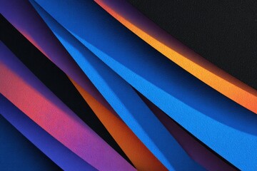 Abstract diagonal stripes of vibrant color and shadow texture
