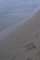 sandy beach in the summer