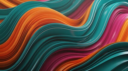 Abstract flowing waves of vibrant colors creating a mesmerizing organic texture and fluid motion