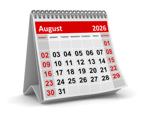 Calendar - August 2026