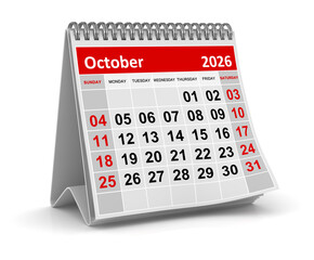 Calendar - October 2026