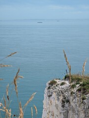 White cliffs of Dover, England, showcasing stunning coastal scenery and tranquility.