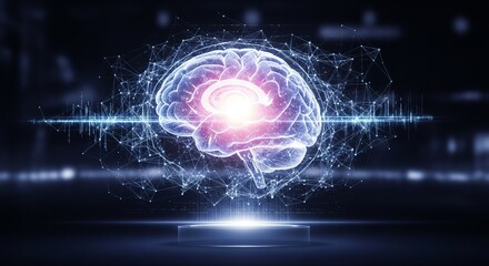 Vibrant fractal light waves in motion form a stunning science and technology backdrop illustration