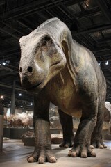 Obraz premium Iguanodon: Iconic Herbivorous Dinosaur from the Cretaceous Era