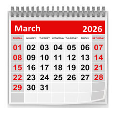 Calendar - March 2026