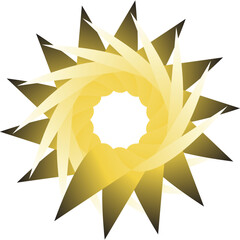 abstract yellow star