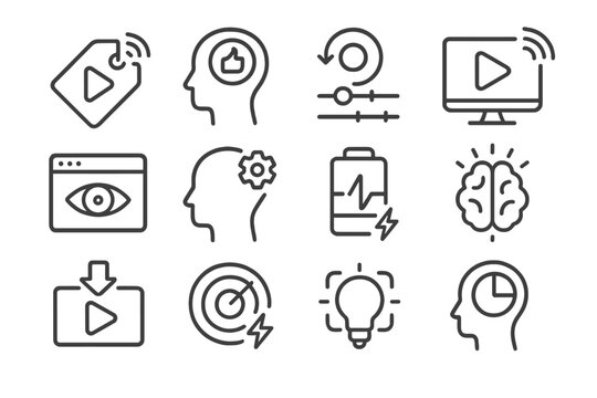 Tag personalized vector state lesson learning difficulty adaptive icon profile fatigue detection