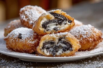 Indulgent Fried Oreos: A Deep Fried Delight from the Fair, Perfectly Sweetened Pastry Treat for Your Breakfast Cravings