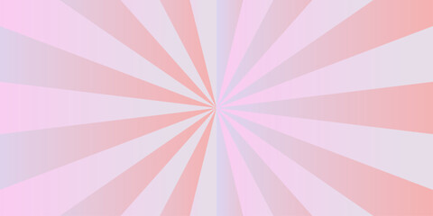 Minimal blue and pink gradient sunrise radiate striped wave geometric circus light Colorful sun rays sunburst pattern background. Sunburst background vector illustration pattern beam rays.	