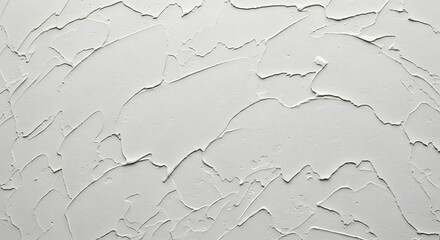 Vector illustration of textured white plaster wall with a rough, uneven surface creating abstract, organic shapes and shadows