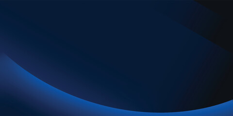 Vector Abstract, science, futuristic, energy technology concept. Digital image of light rays, stripes lines with blue light, speed and motion blur over dark blue