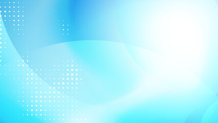 Abstract white and blue color, modern design stripes background with curve lines and halftone effect, dot pattern. Vector illustration.