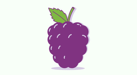 Vibrant Illustration of a Fresh Blackberry Delicacy, Ideal For Designers and Creative Projects