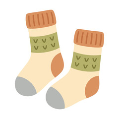 warm knitted socks