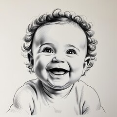 Smiling Baby Portrait