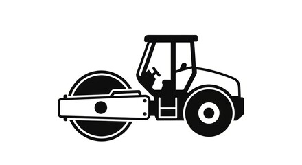 Naklejka premium steamroller symbol