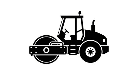 Fototapeta premium steamroller symbol