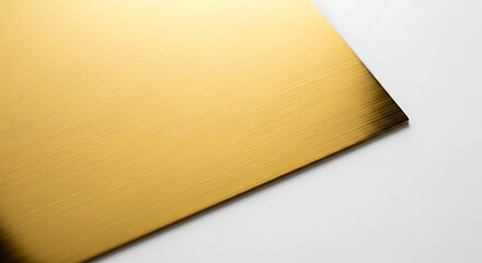 Vector illustration of closeup of a textured golden sheet isolated on white background