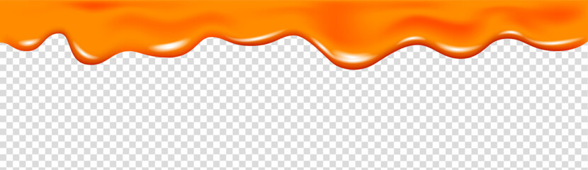 Realistic orange, pumpkin, carrot or grapefruit marmalade and jam.