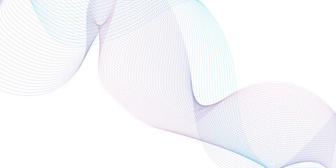 Vector abstract flowing wavy lines. Digital motion element for modern design. vector illustration