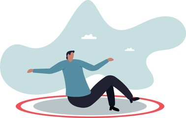 Business boundary, limitation or framing that prevent progress work, prohibited activity that limit business or career growth.about a man and his life.