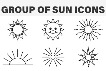 Sun Shapes and Sunshine Silhouette Collection