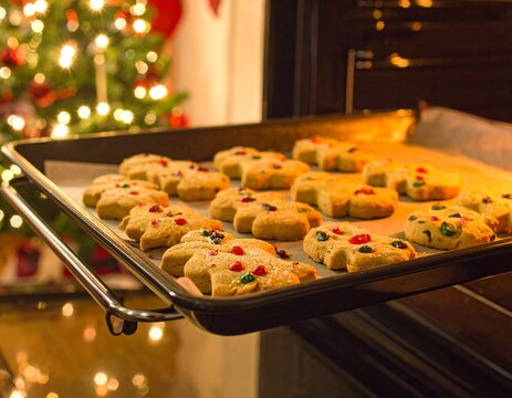christmas cookies on the table