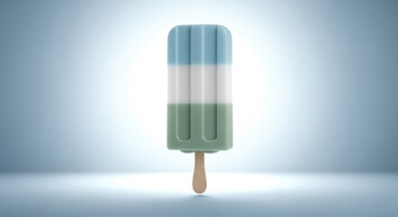 Ice cream popsicle isolated on white background