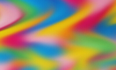 Abstract colorful background with a vibrant blend of pink, blue, yellow, and green hues, creating a dynamic and eyecatching design for various creative projects