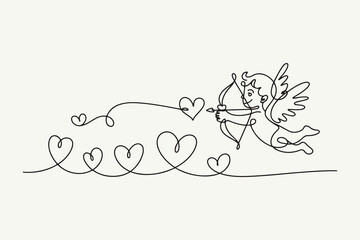  Double Heart Arrows with Cupid Bow