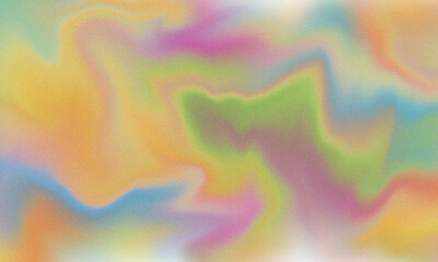 A vibrant and textured abstract background featuring a mesmerizing blend of yellow, pink, green, and blue hues, creating a visually captivating and dynamic composition