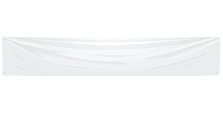 White textile banners. vector illustration