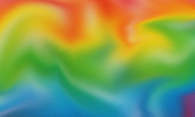 A colorful abstract background featuring a vibrant rainbow gradient with a textured, painterly effect, blending red, orange, yellow, green, blue, and purple in a smooth transition