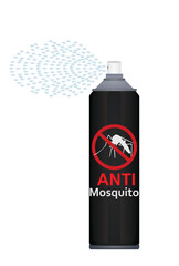 Anti mosquito spraying icon. vector	