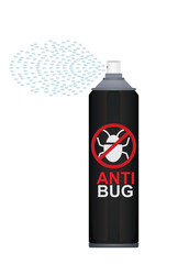 Anti bug spraying icon. vector	
