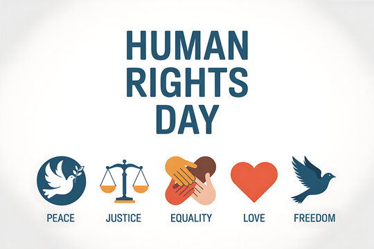 Embrace human rights day celebrating global peace justice equality love and freedom with inspiring illustrations perfect for social media campaigns and educational materials
