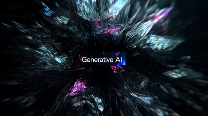 Dynamic Generative AI Visualization with Motion Burst Effect