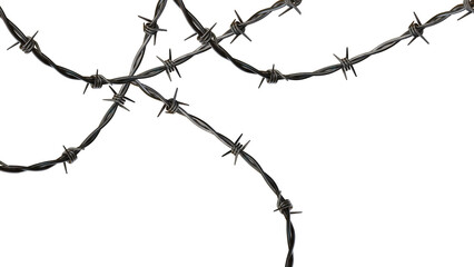 barbed wire without background