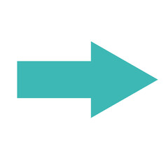 green arrow isolated on white