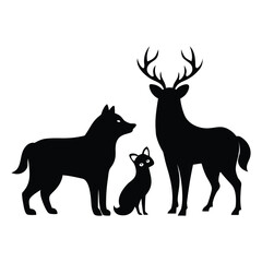 deer silhouette vector