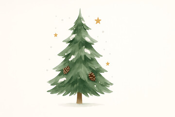 christmas tree vector illustration