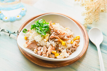 ペッパーランチ風チャーハン