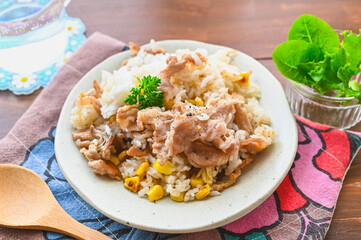 ペッパーランチ風チャーハン