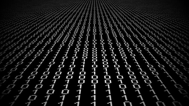 Abstract background with binary code concept