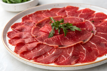 raw halal Italian beef Carapaccio