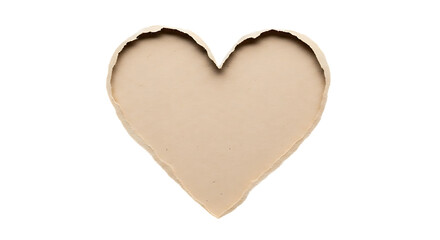 Rough paper cutout in the shape of a heart reveals a lighter background against intense black