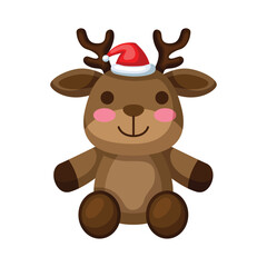 Reindeer Icon Design. Christmas Design