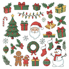 Festive Christmas vector design element